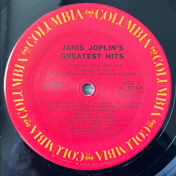 Janis Joplin - “Janis Joplin’s Greatest Hits” Vinyl LP - Picture 4 of 5